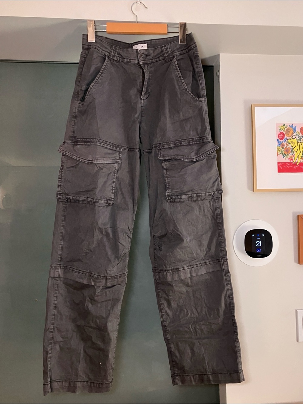 💙 5$ Add On 💙 Garage Cargo Pants - Charcoal Gray